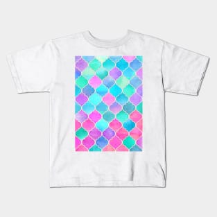 Bright Moroccan Morning - pretty pastel color pattern Kids T-Shirt